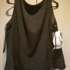 Sparkly sleeveless dress top